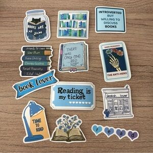 Bookish Romance Sticker Set Booktok Kindle Stanley